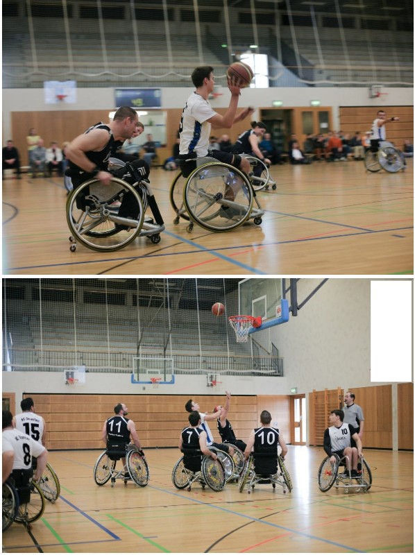 Rollstuhl-Basketball-Spiel