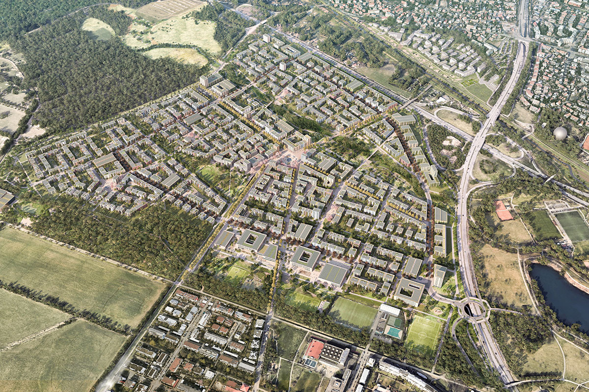Bauen im Quartiersmaßstab – Dietenbach (Visualisierung: Link 3D)