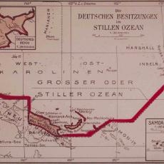 Karte Marshallinseln, o. D., Koloniales Bildarchiv, Universitätsbibliothek Frankfurt / Main