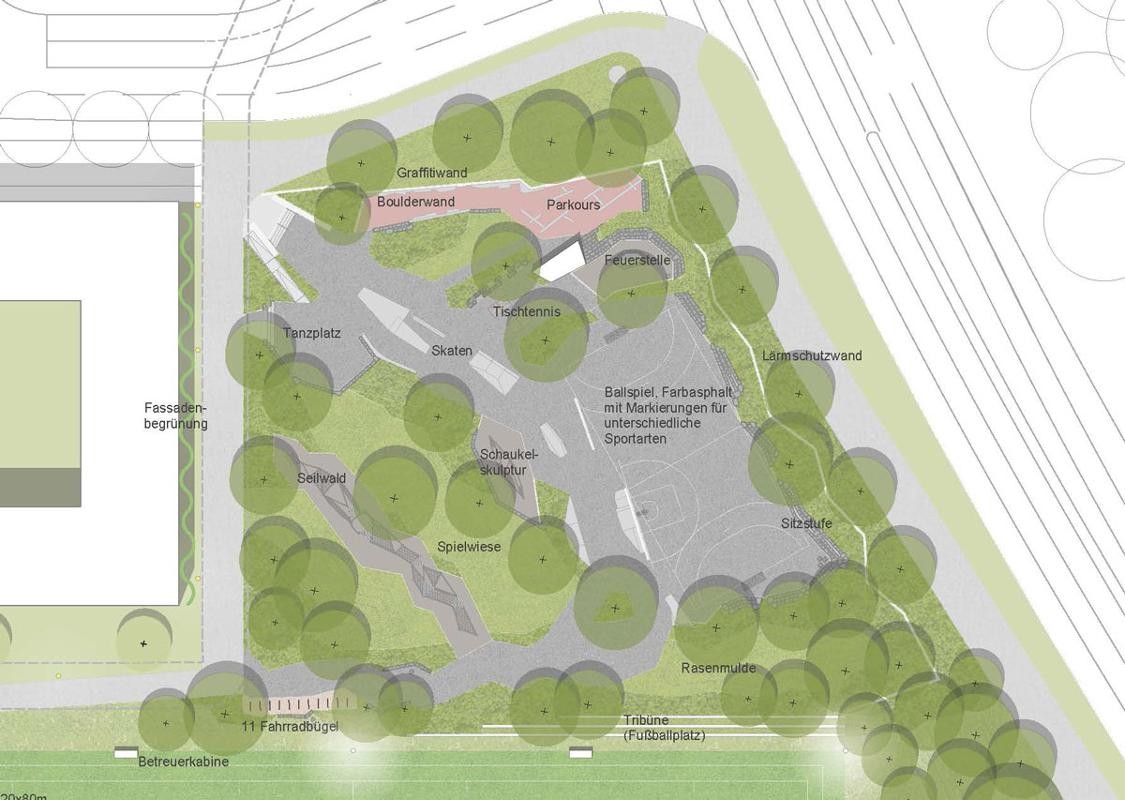 Skizze Jugendplatz