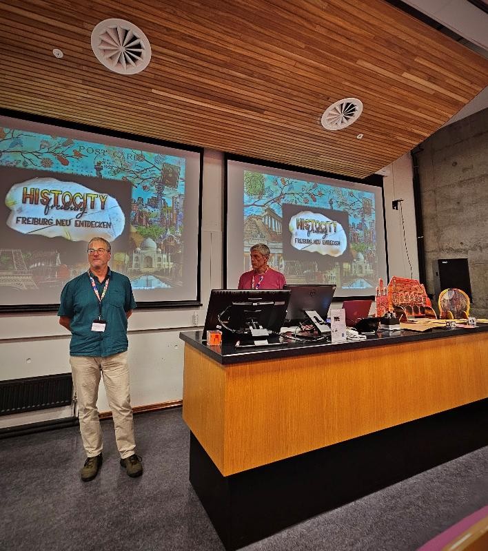 Präsentation des Spiels beim Internationalen Lernspielwettbewerb in Norwegen Präsentation des Spiel in Levanger, Norwegen