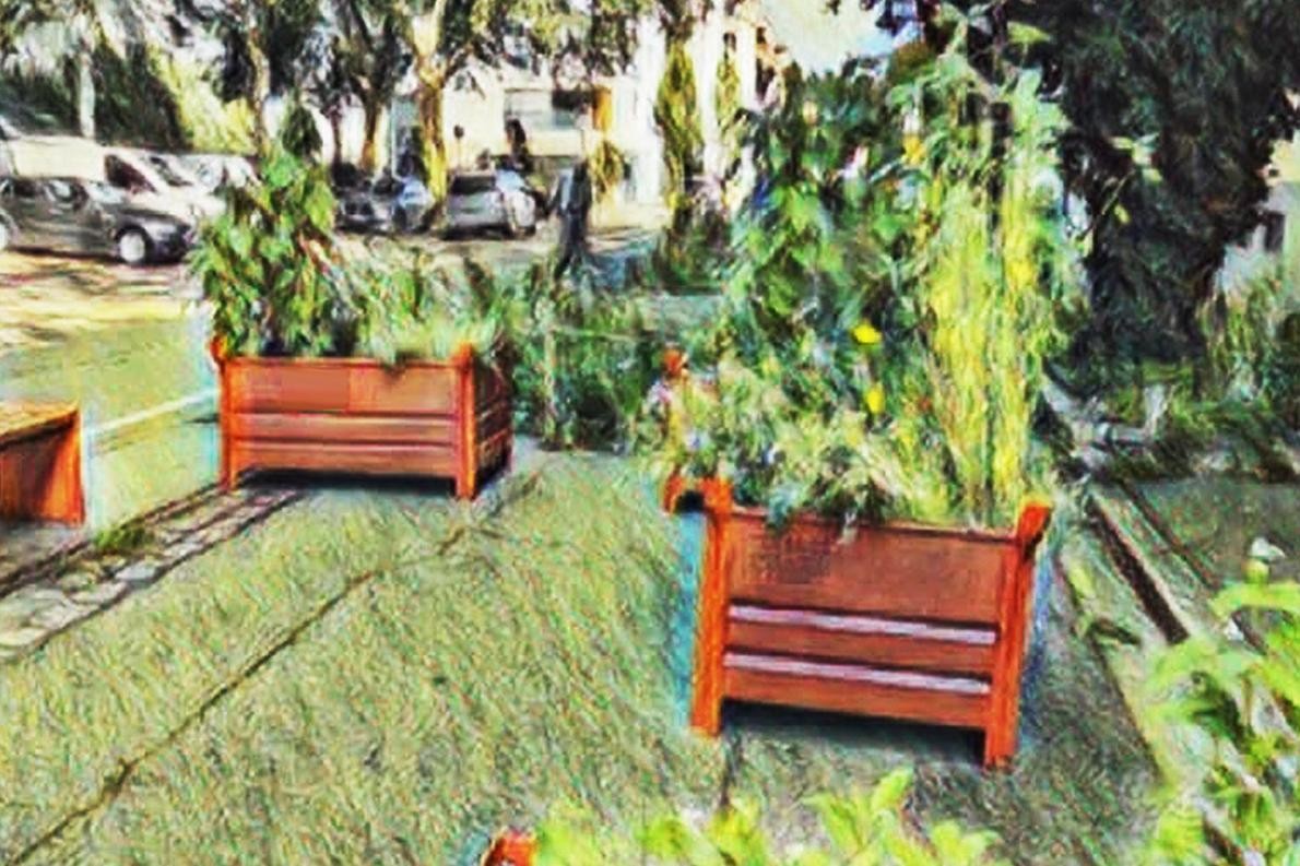 Blumenkübel