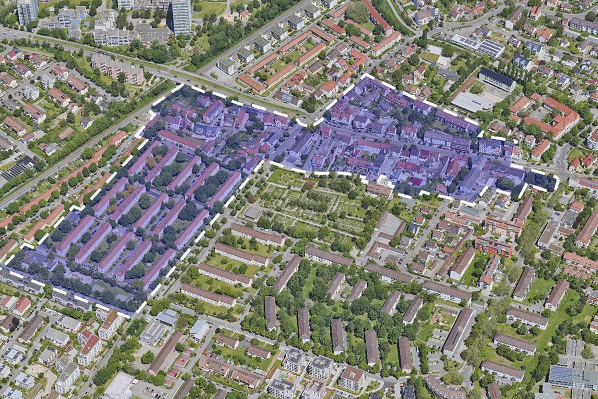 Sanierungsgebiet auf Karte