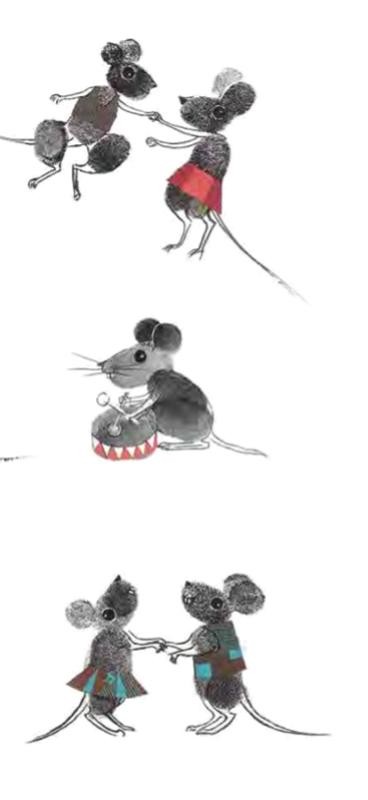 Mäuse tanzen.