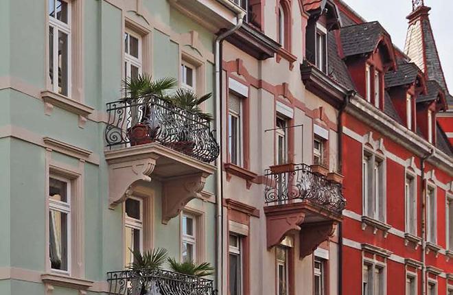 Blick auf die Fassade