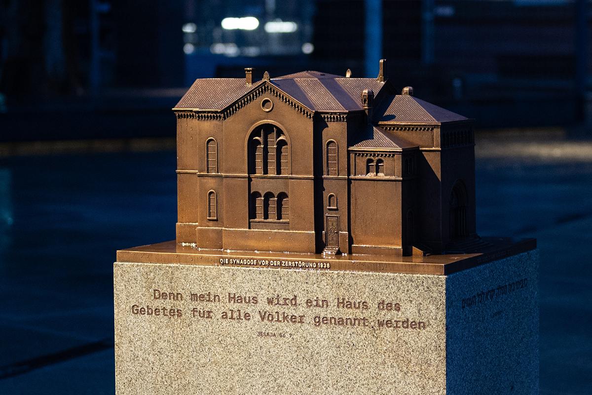 Modell der Freiburger Synagoge