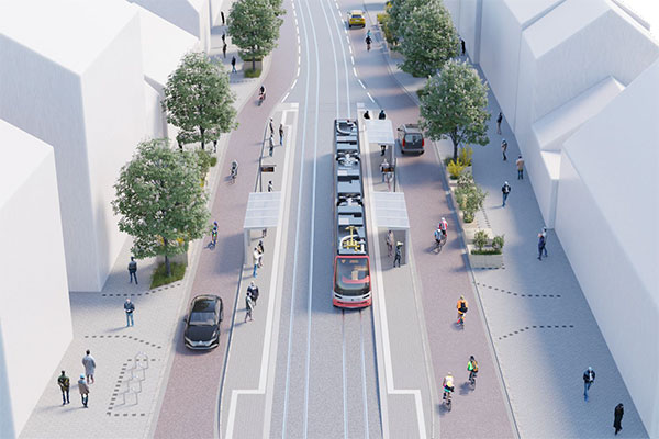 Visualisierung der Carl-Kistner-Straße