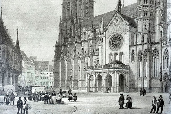 Südseite des Münsterplatzes (Stadtarchiv Freiburg M75-13 Nr.701)