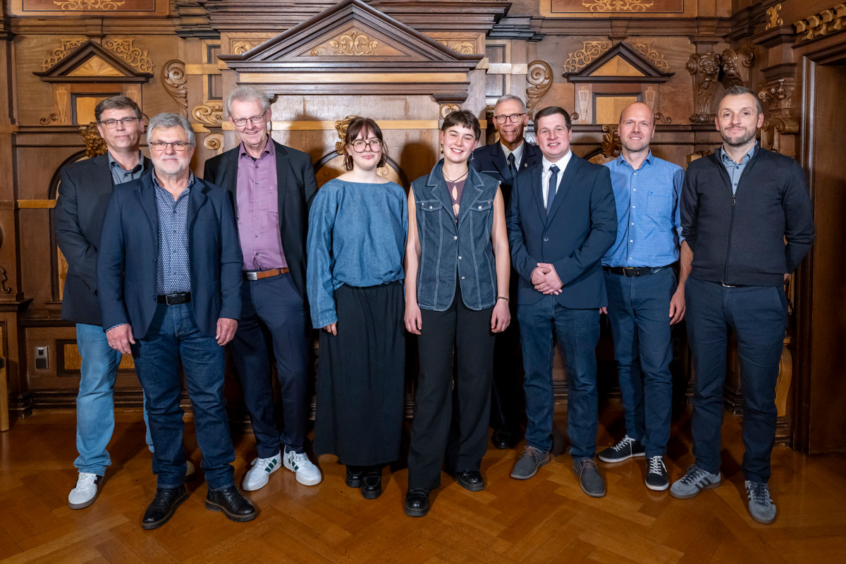 Gruppenbild der geehrten Personen