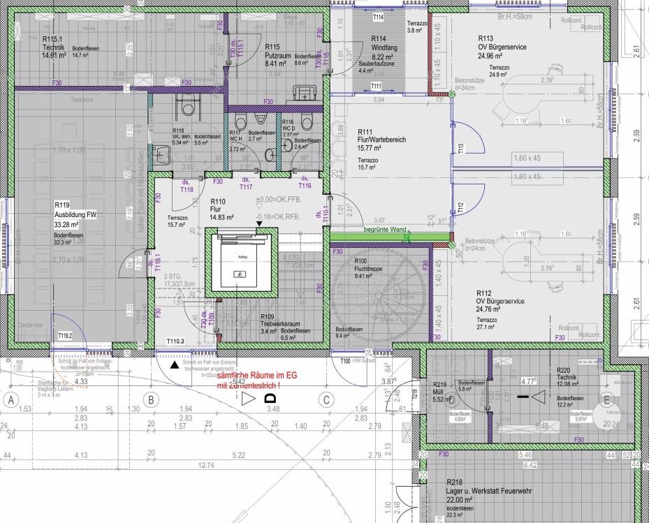 Gesamtansicht Verwaltung EG Bild OV Lehen