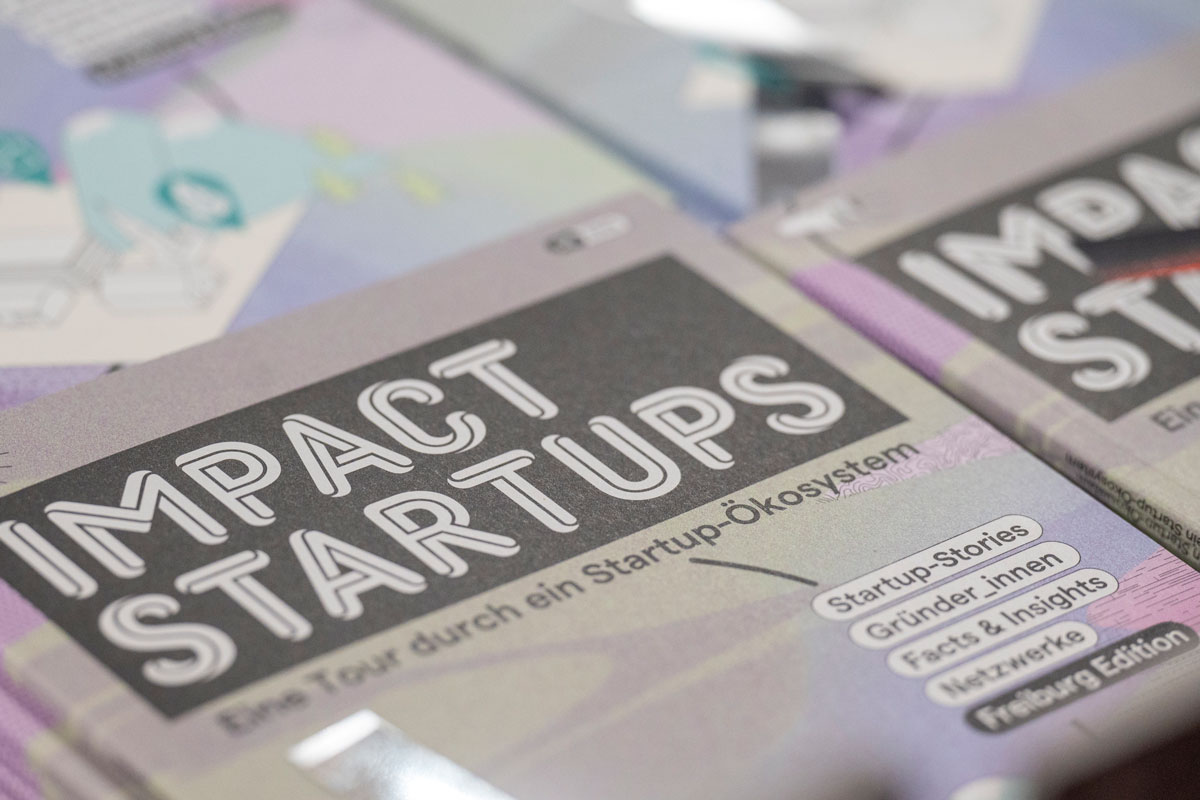 Buchcover mit dem Titel "impact start-ups"