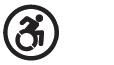 Für gehbehinderte oder auf einen Rollstuhl angewiesene Menschen zugänglich​