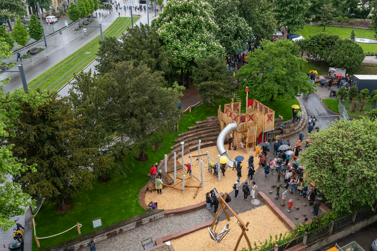 Spielplatz Colombini von oben