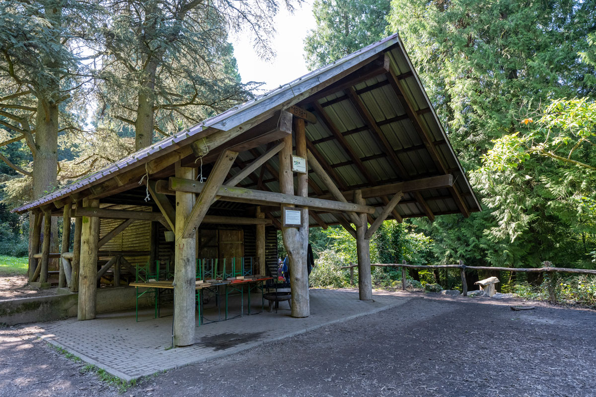 Grillhütte im Wald