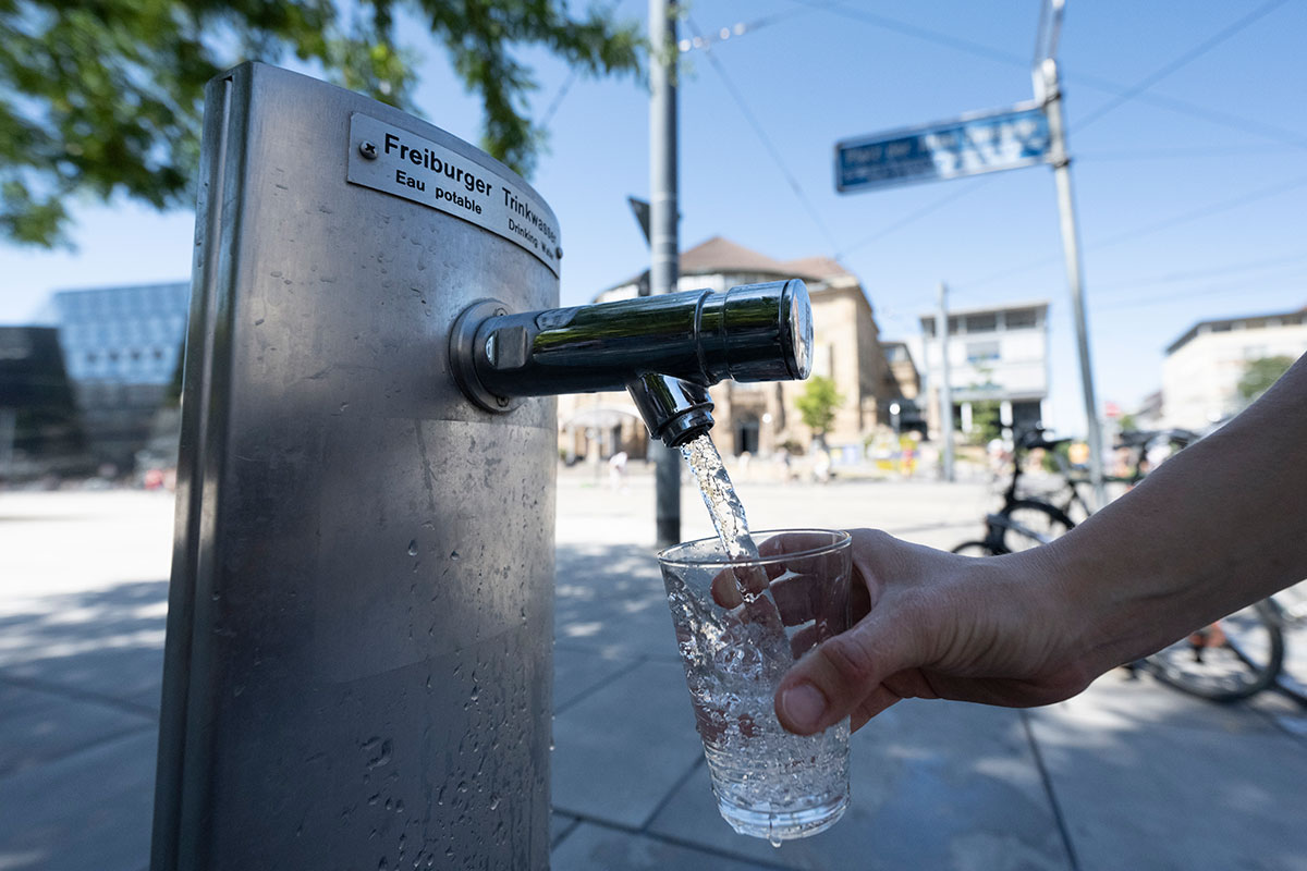 Trinkwasserbrunnen am Platz der Alten Synagoge