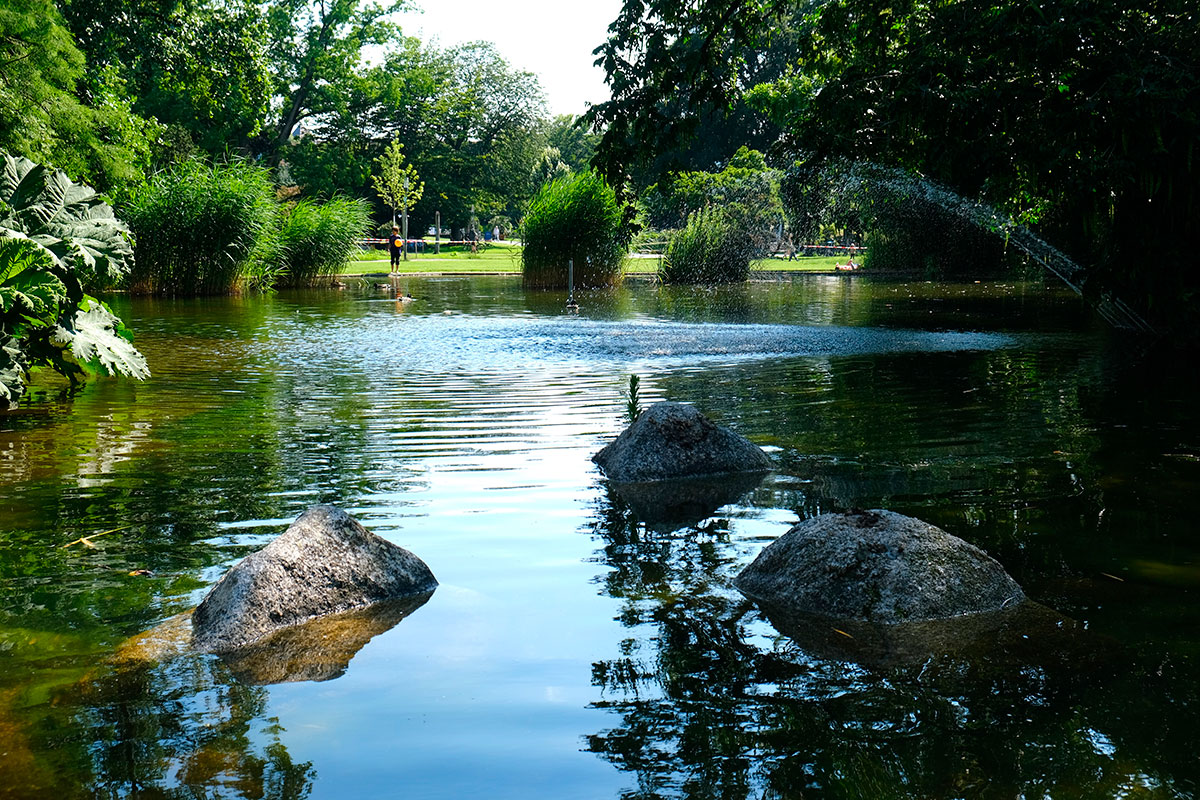 Stadtgarten mit Teich