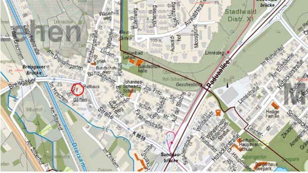 Breisgauer Straße 61 (Stadtplan)