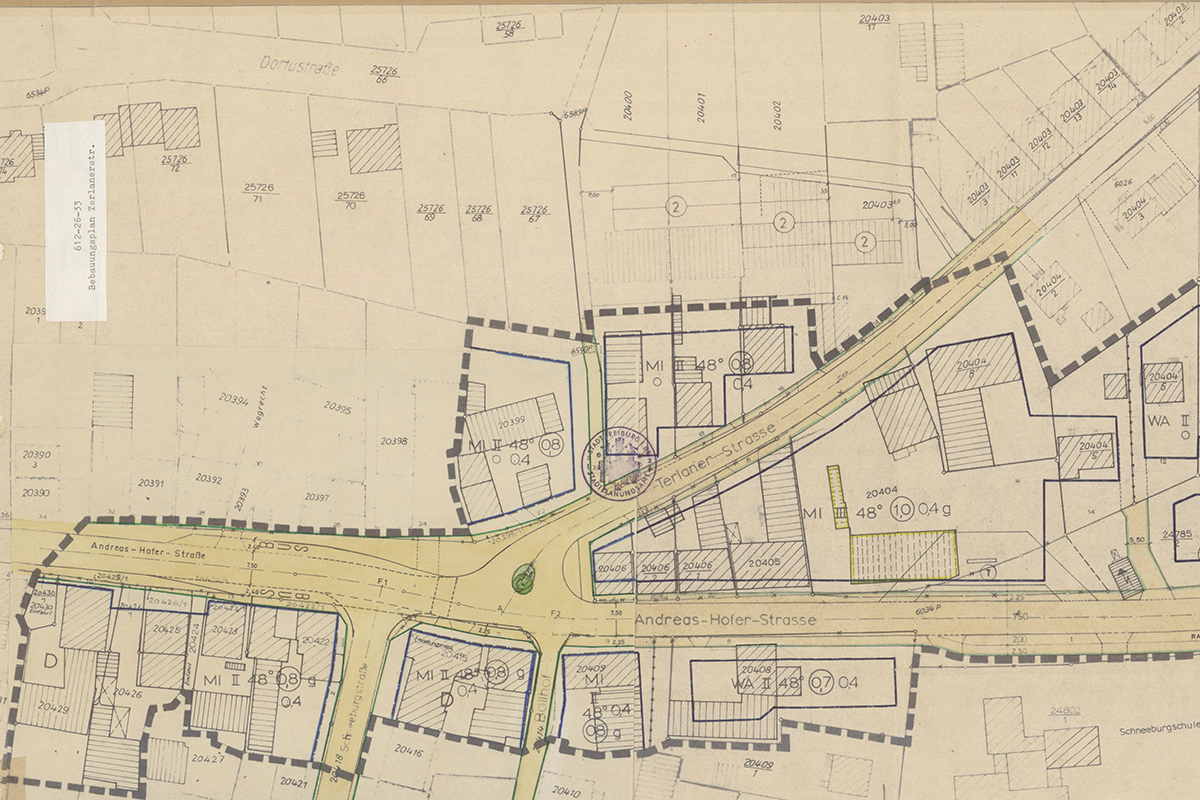 Bebauungsplan für die Terlaner Straße in St. Georgen