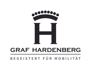 Logo Graf Hardenberg mit Slogan "Begeistert für Mobilität"