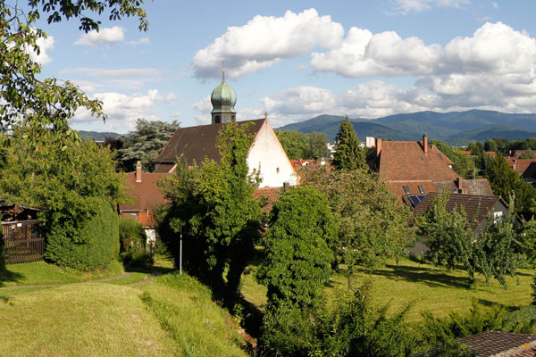 Ansicht von der Ortschaft Lehen
