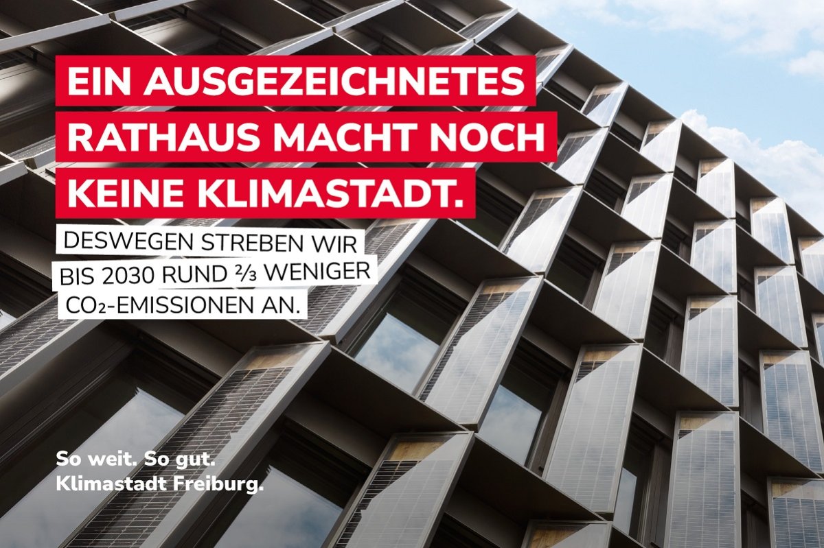 Plakat aus der Kampagne Klimastadt