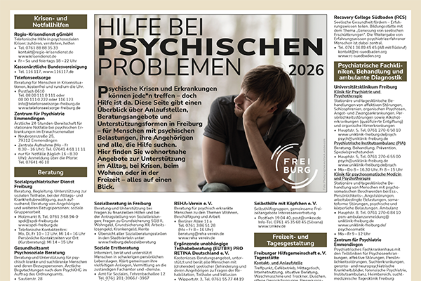 Übersicht über die Sonderseiten der vergangenen Amtsblätter