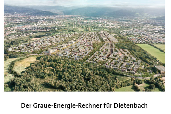 Der Graue Energie Rechner für Dietenbach: Bewertung klimaschonender Bauweisen
