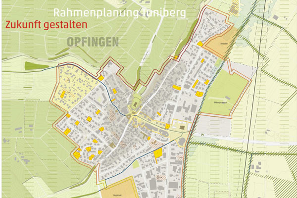 Grafik zur städtebaulichen Rahmenplanung Tuniberg