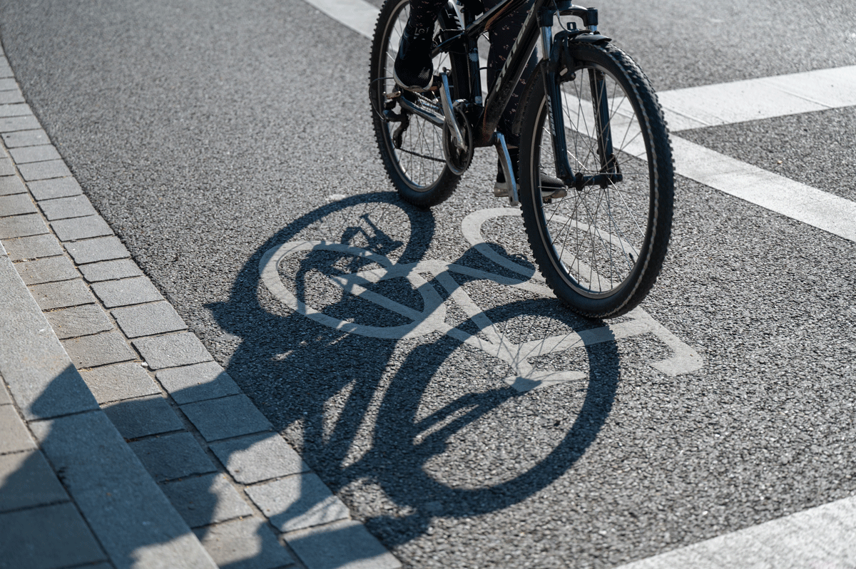 Fahrrad auf der Straße