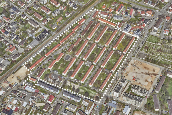 Luftbild Alt-Haslach Süd / Carl-Mez-Straße Luftbild Alt-Haslach Süd / Carl-Mez-Straße