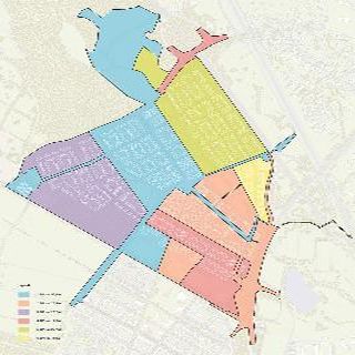 Planzeichnung des neuen Stadtteils
