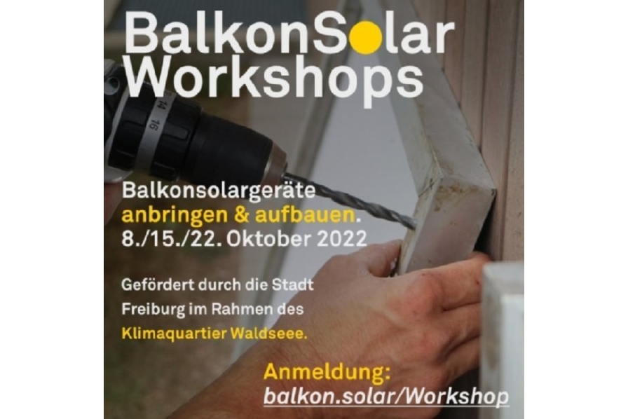Anzeige BalkonSolar-Workshops