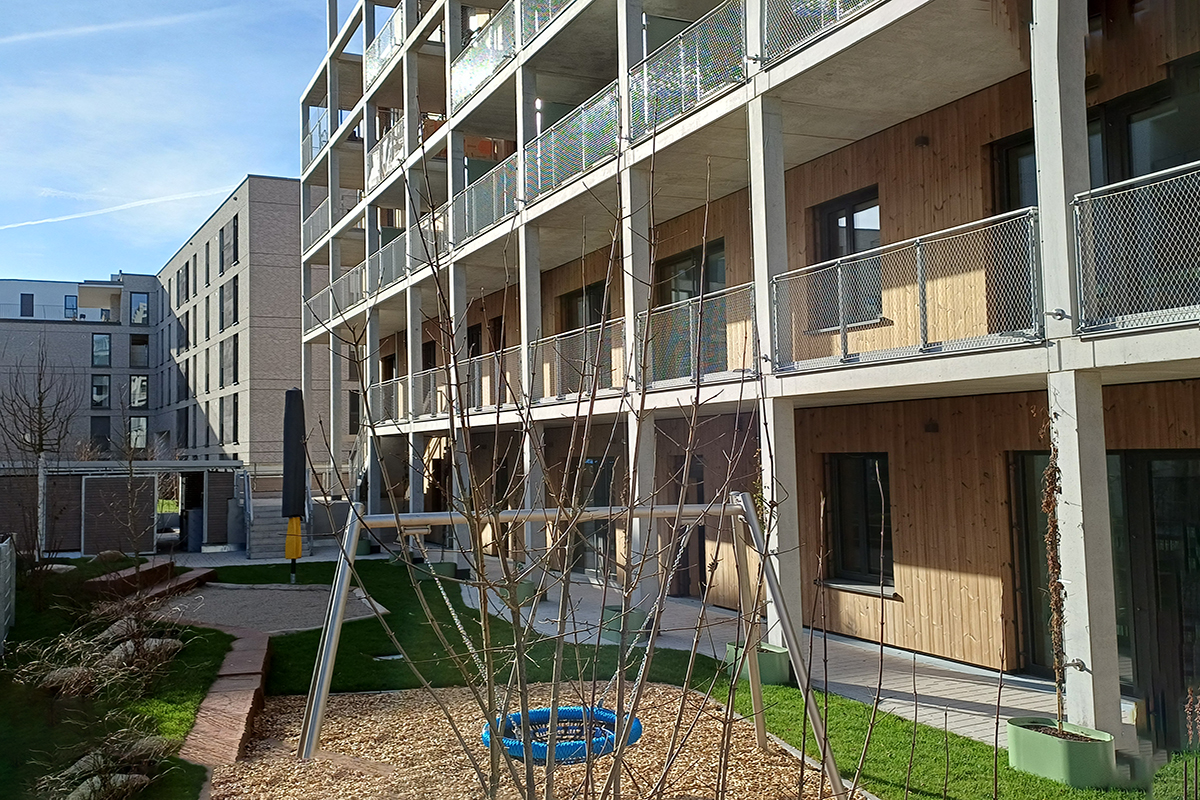 Der Garten der neuen Kita.