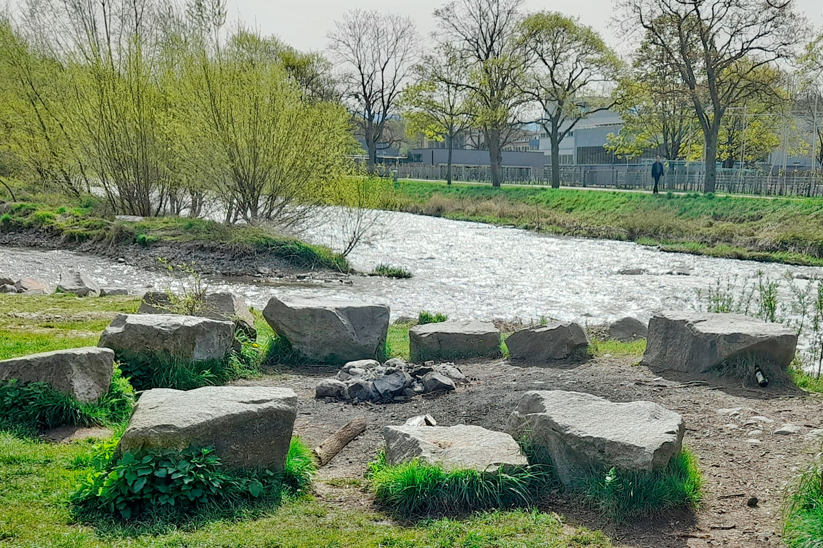 Grillstelle an der Dreisam