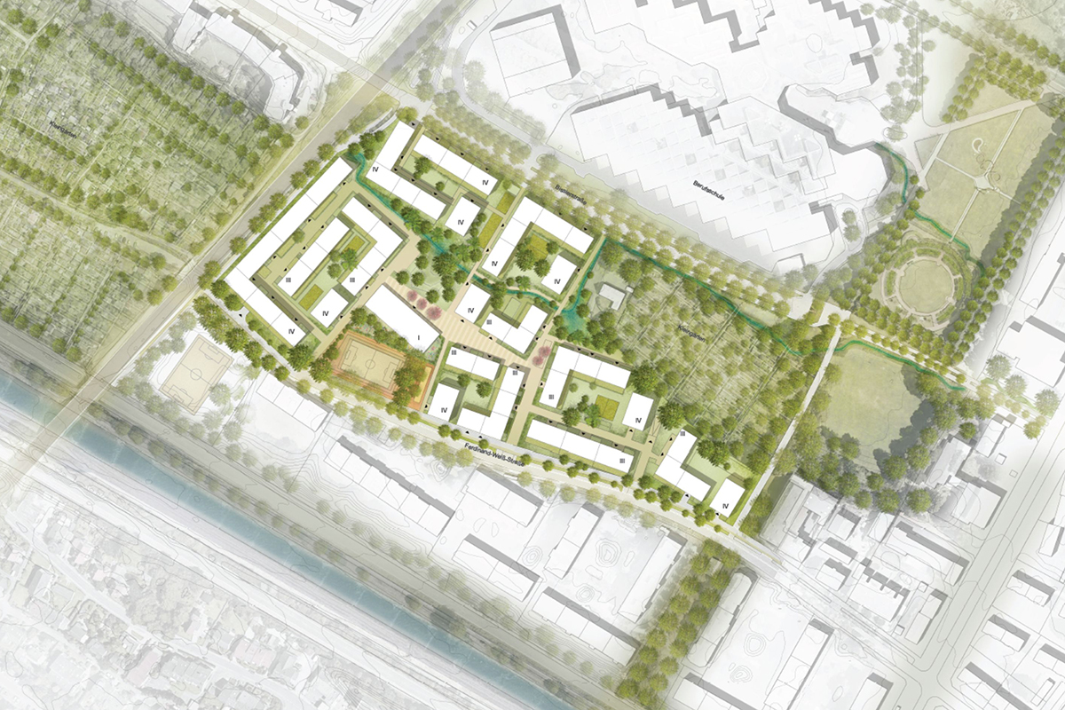 Jüngere Stadtteile und Quartiere Neuer Stadtteil Im Metzgergrün Visualisierung
