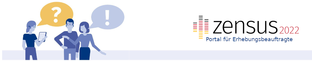 Zensus 2022 - Portal für Erhebungsbeauftragte