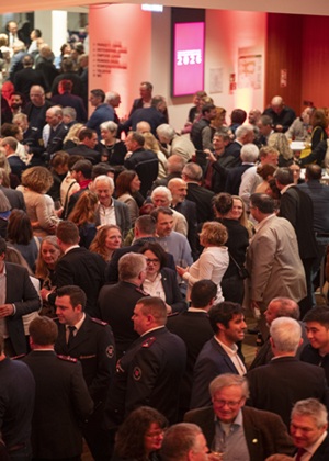 Menschenmenge beim Neujahrsempfang