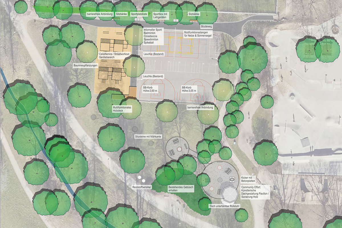 Planungsskizze Dietenbachpark Entwurf der Bürgerbeteiligung