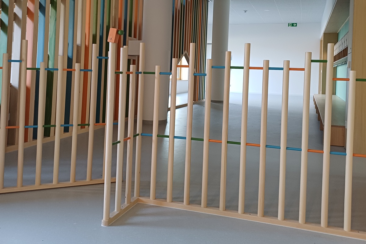 Das Innere auf dem Flur der Kita.