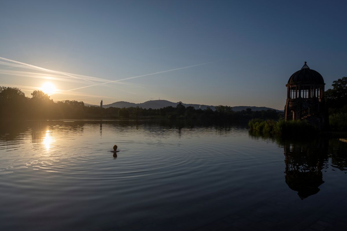 Flückiger See bei Sonnenuntergang