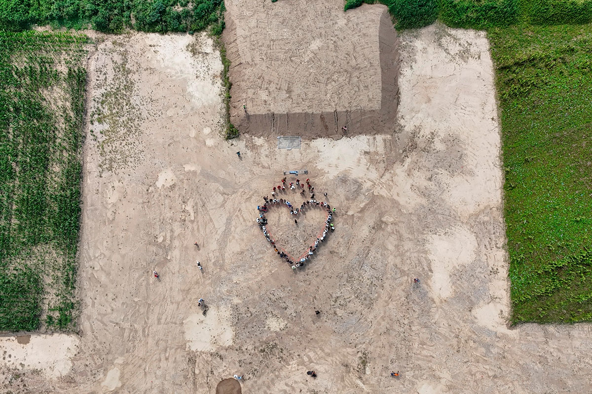 Symbolische Eröffnung der ersten Quartiersmitte
