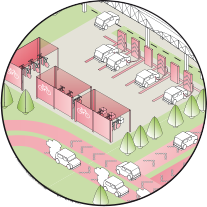 Mobilitätsstationen zur Vernetzung von Stadt & Region