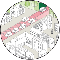 Hohes Verkehrsaufkommen durch den Pendlerverkehr