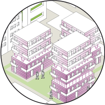 Hochverdichtete Großwohnsiedlungen 