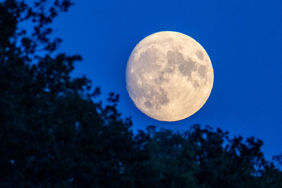 Vollmond am Nachthimmel