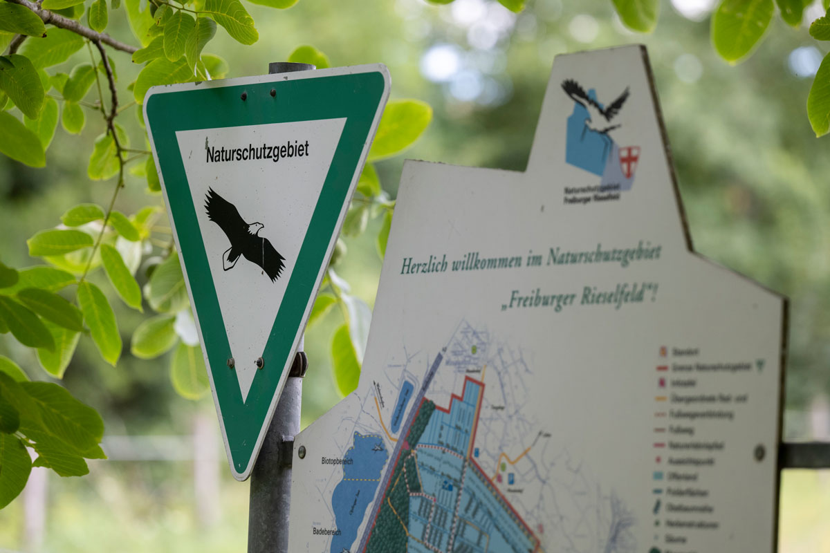 Schild "Naturschutzgebiet"