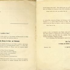 Declaration on the founding of Museum für Natur- und Völkerkunde, no year, SAF D. Sm. 32/1a