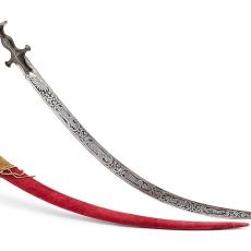 Sabre with scabbard, India, 19th century, Gruber Coll., inventory number IV/0512, photo: Axel Killian