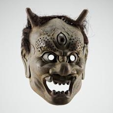 Demon mask, Japan, 19th century, Coll. Grosse, inventory number  V/1256, photo: Axel Killian