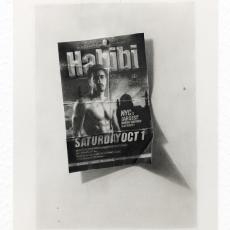 Museum für Neue Kunst – Städtische Museen Freiburg, David Haines, Still Life with Flyer (Habibi), 2017. Courtesy of the artist & Upstream Gallery, Amsterdam, Photo: Gert Jan van Rooij